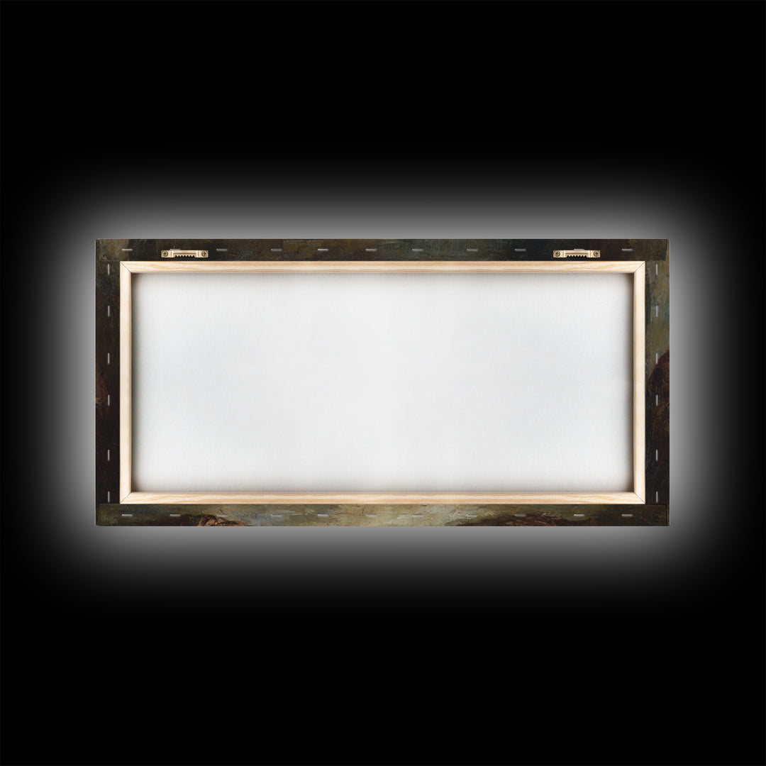 Bread Of Promise – Framed Canvas Print – Christian Art Canvas – Christian Art – Christian Wall Art – Jesus Painting – large Christian art