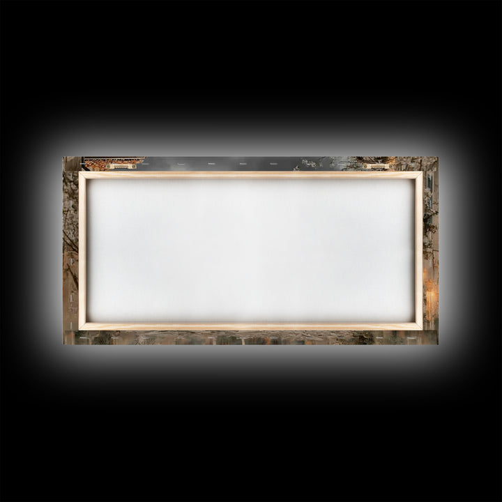 Morning Devotion | Framed Canvas Print | Christian Art | Christian Art Canvas | Christian Paintings | Moody Christmas Art | Christian Decor