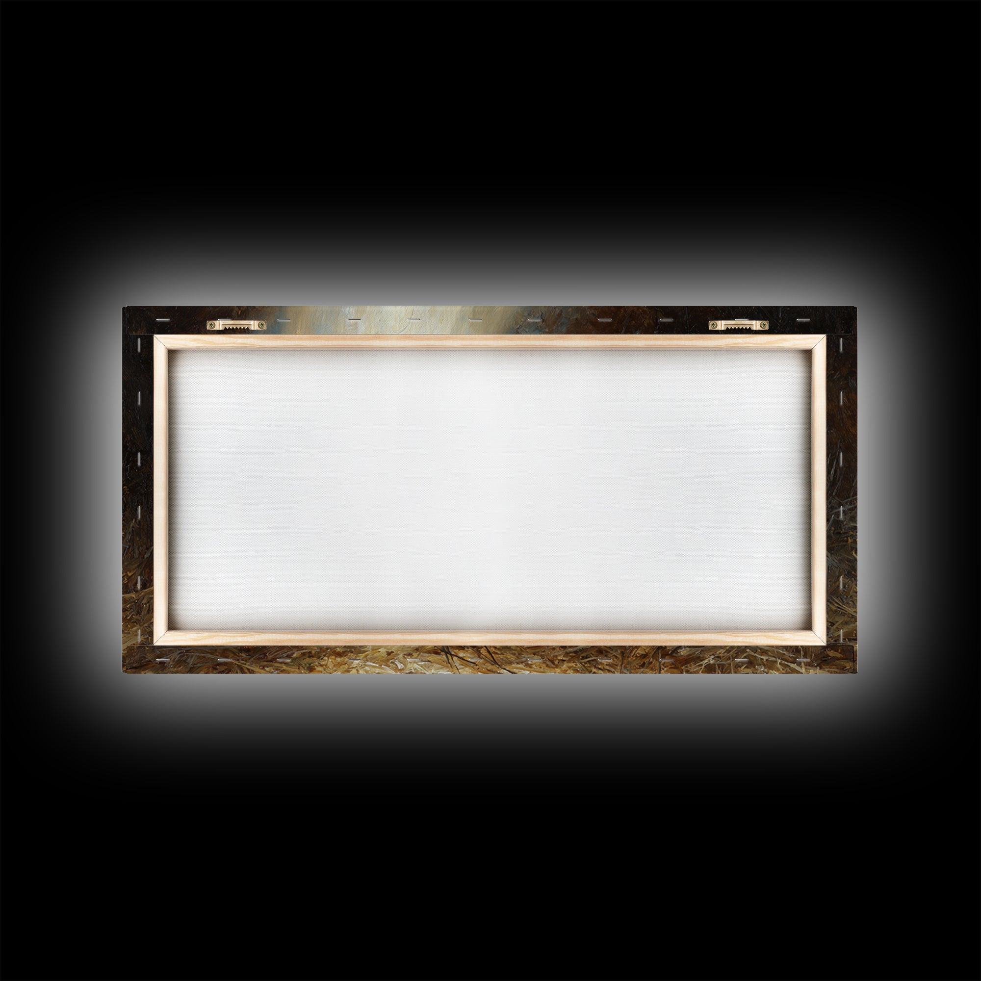 Heavenly Manger Light – Framed Canvas Print – Christian Wall Art – Jesus Painting – Christmas Art – Christian Decor – Christian Christmas A