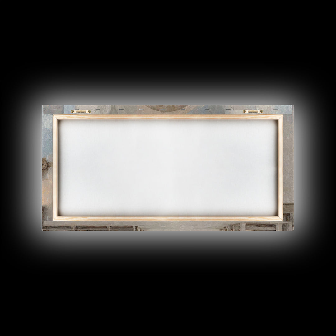 Winter Chapel Light – Framed Canvas Print – Christian Wall Art – Christian Art Canvas – Christmas Art – Christian Christmas Decor – Unique