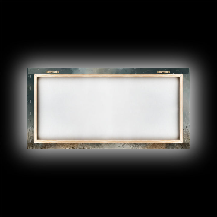 Heavenly Starrise – Framed Canvas Print – Christmas Wall Art – Christian Art Canvas – Christian Christmas – Jesus Christmas Art