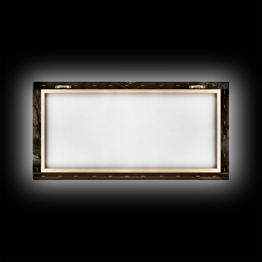 Eternal Dawn – Framed Canvas Print – Christian Art Canvas – Moody Christian Art – Christian Wall Art – Christian Art Work – Christian Decor
