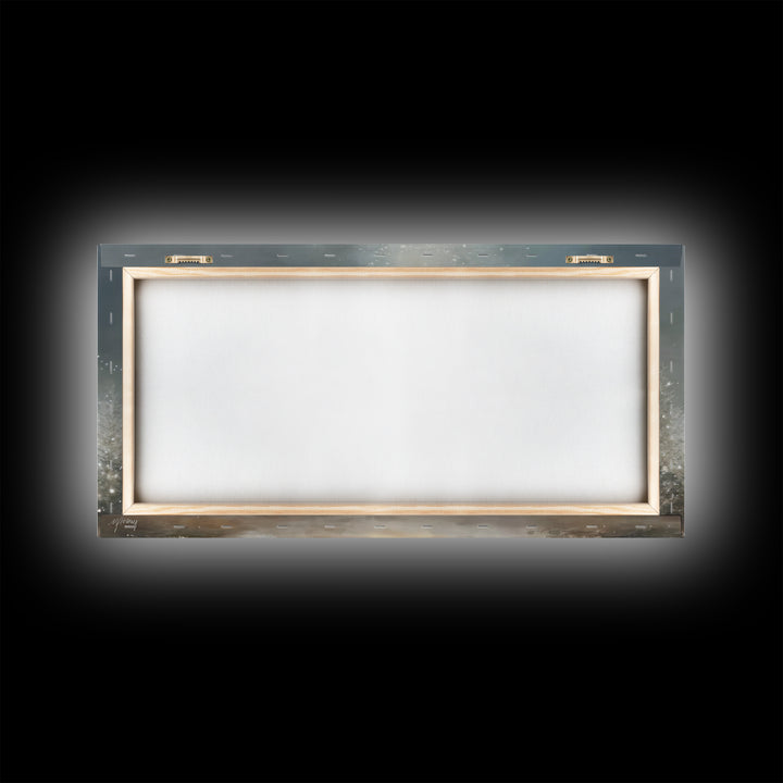 Heavenly Night Star – Framed Canvas Print – Christian Art Canvas – Christian Christmas Art – Christian Wall Art – Christmas Art – Christian