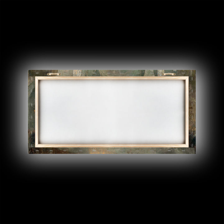 Gathered In Light – Framed Canvas Print – Christmas Wall Art – Christian Art – Christian Art Canvas – Christian Christmas Decorations – Vin
