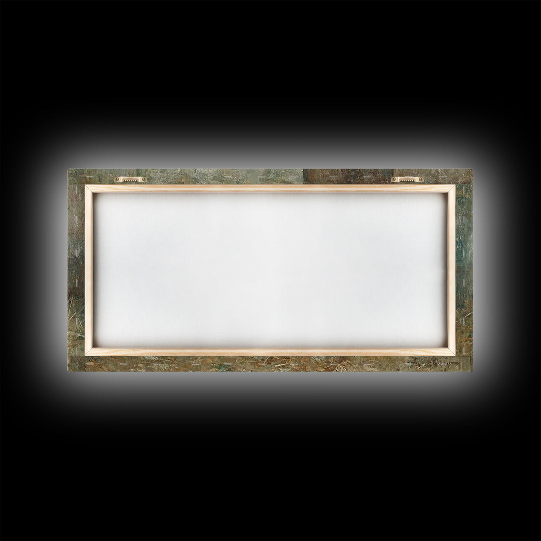 Gentle Manger – Framed Canvas Print – Christian Paintings – Christmas Wall Art – Christian Christmas Art – Christian Art Canvas – Jesus Art