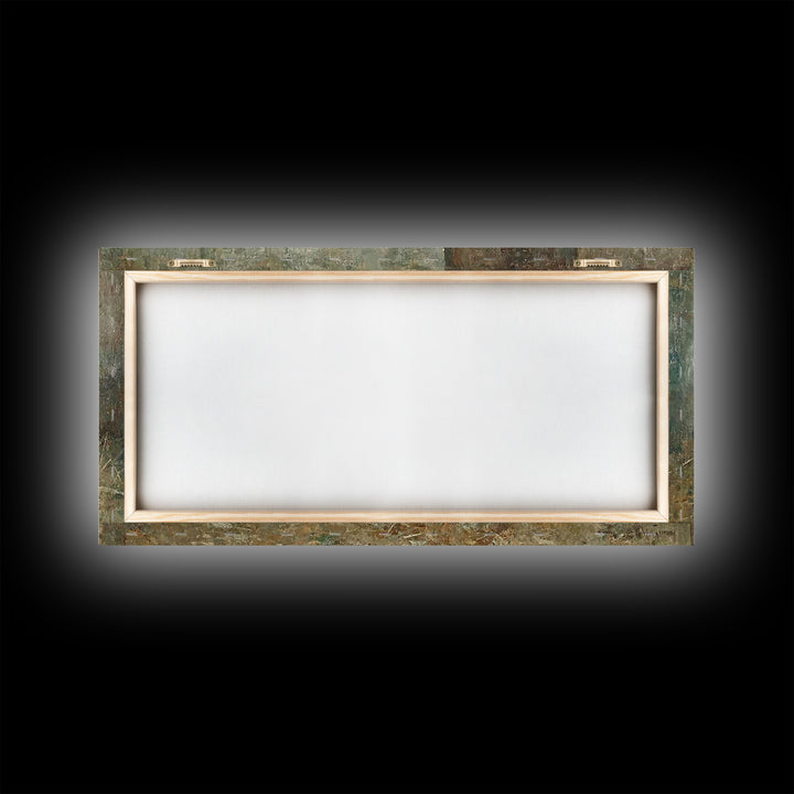 Gentle Manger – Framed Canvas Print – Christian Paintings – Christmas Wall Art – Christian Christmas Art – Christian Art Canvas – Jesus Art