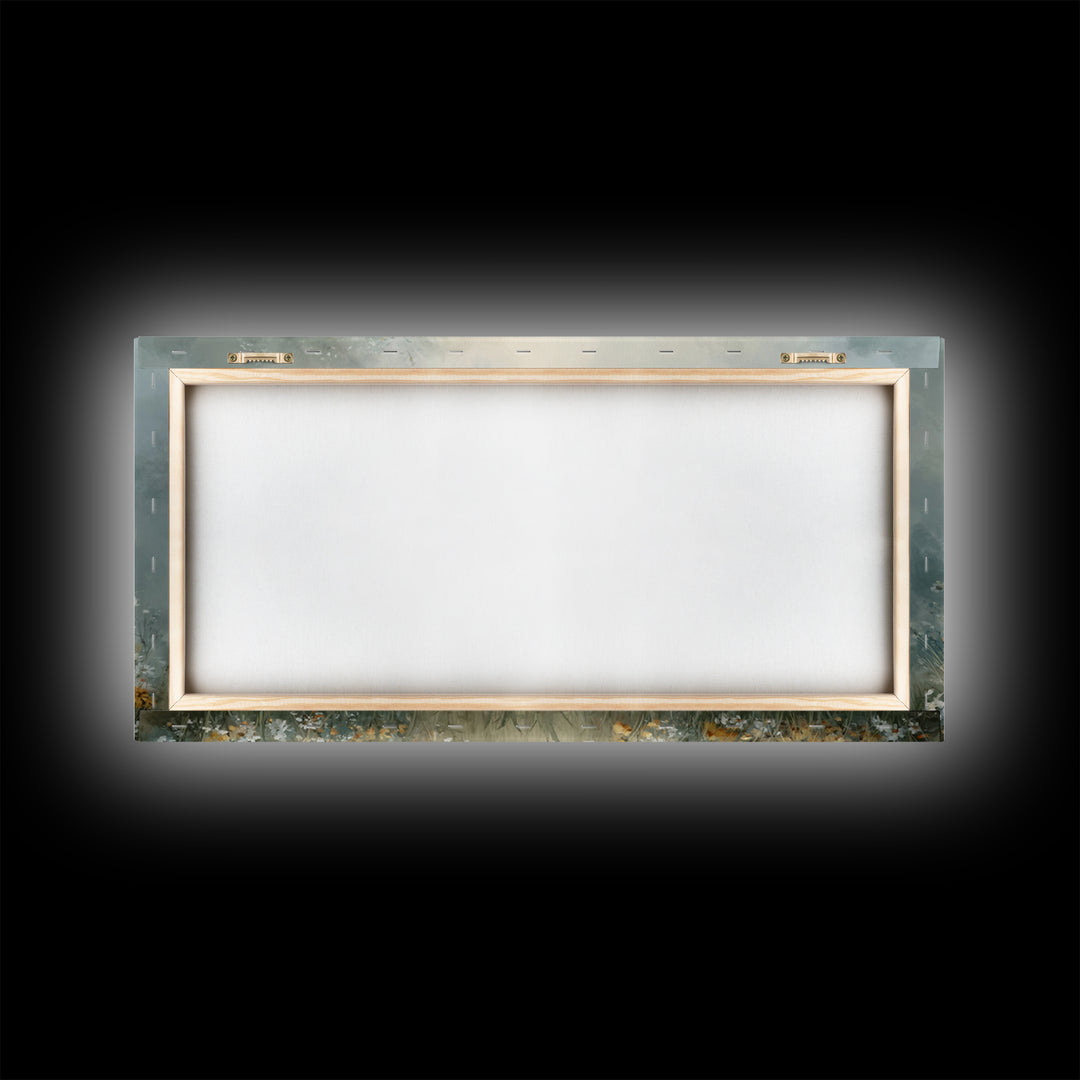 Blooming Sanctuary – Framed Canvas Print – Christian Art – Christian Wall Art – Christian Art Canvas – Christian Decor – Moody Christian Ar