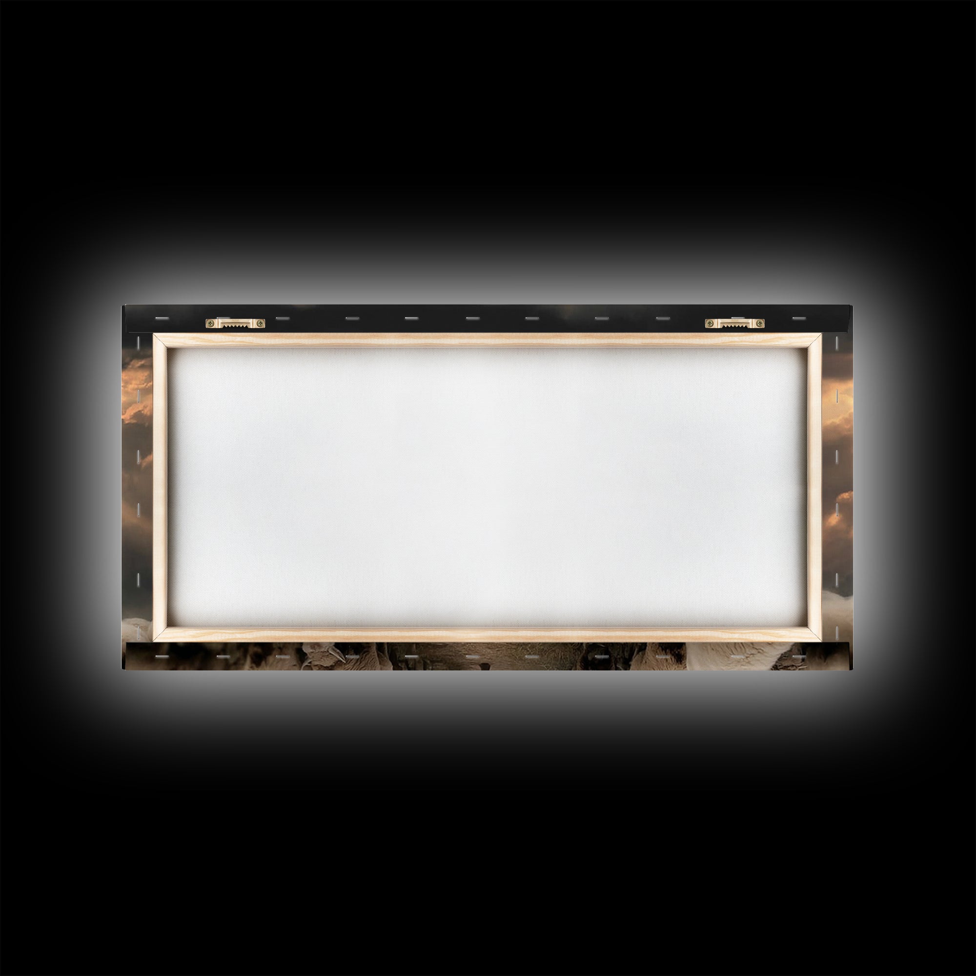 Heavenly Shepherd Light – Framed Canvas Print – Christian Wall Art – Christian Christmas Art – Jesus Painting – Christmas Canvas Wall Art –