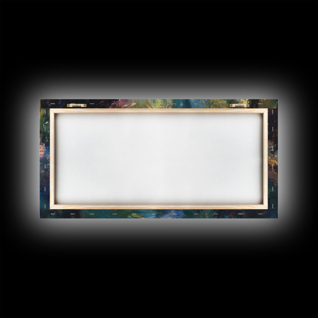 Garden Of Light | Framed Canvas Print | Christian Art Canvas | Jesus Painting | Christian Wall Art | Christmas Art