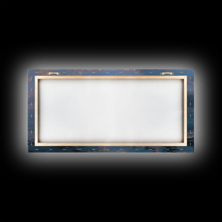 Misty Reverence – Framed Canvas Print – Minimalist Christian Art – Jesus Wall Art – Christian Art Canvas – Subtle Christian Paintings – Chr