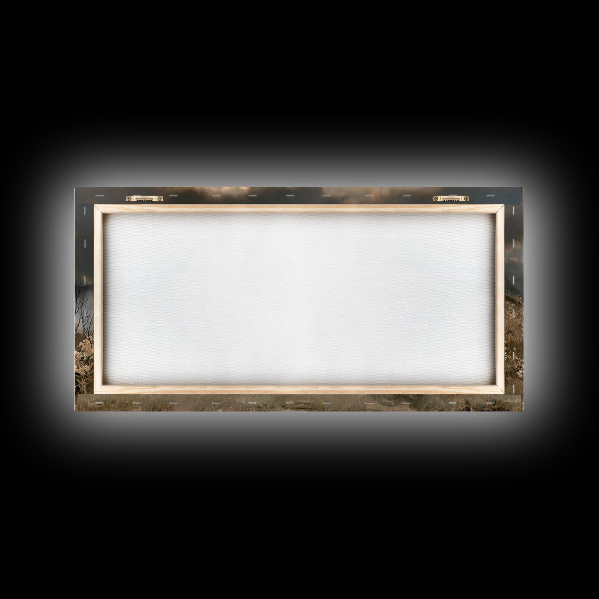 Stormlight Promise – Framed Canvas Print – Christian Art Canvas – Moody Christian Art – Christian Wall Art – Christian Painting
