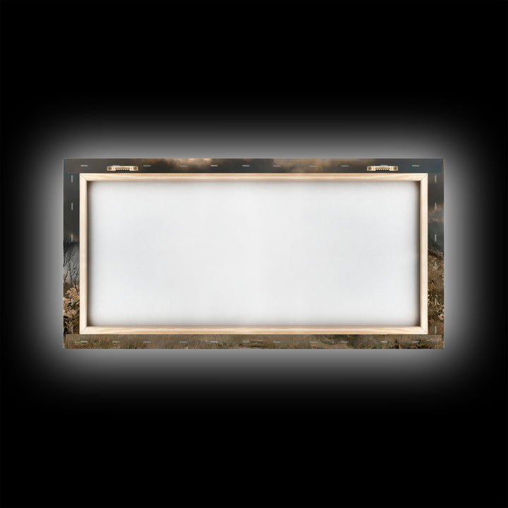 Stormlight Promise – Framed Canvas Print – Christian Art Canvas – Moody Christian Art – Christian Wall Art – Christian Painting