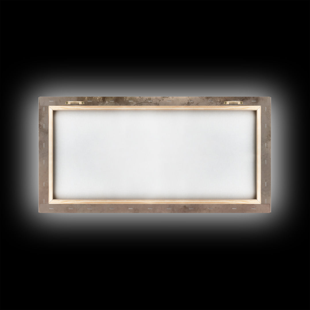 Misty Covenant - Framed Canvas Print - Christian Art Canvas - Christian Wall Art - Moody Christian Art - Christian Painting - Subtle Christ