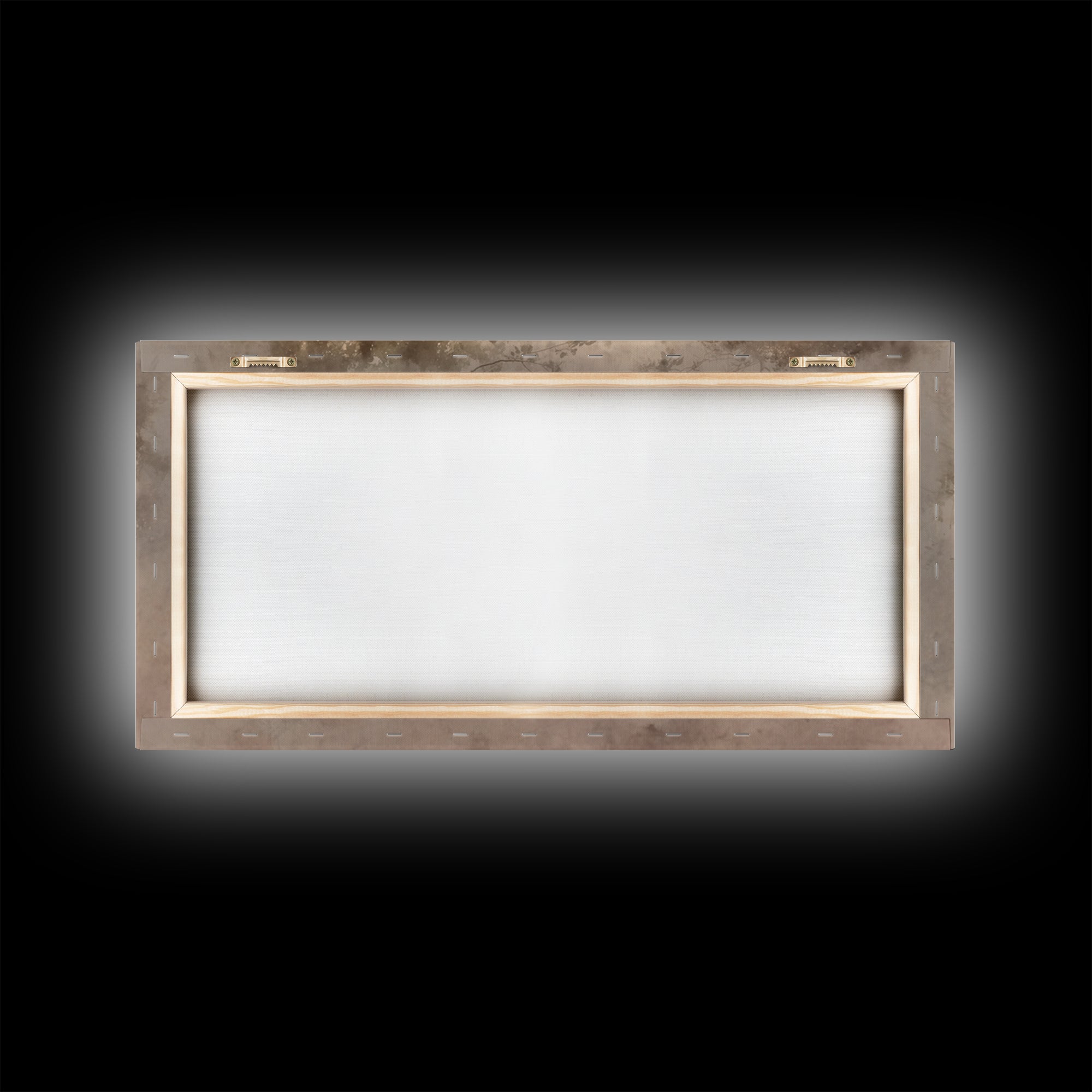 Misty Covenant - Framed Canvas Print - Christian Art Canvas - Christian Wall Art - Moody Christian Art - Christian Painting - Subtle Christ