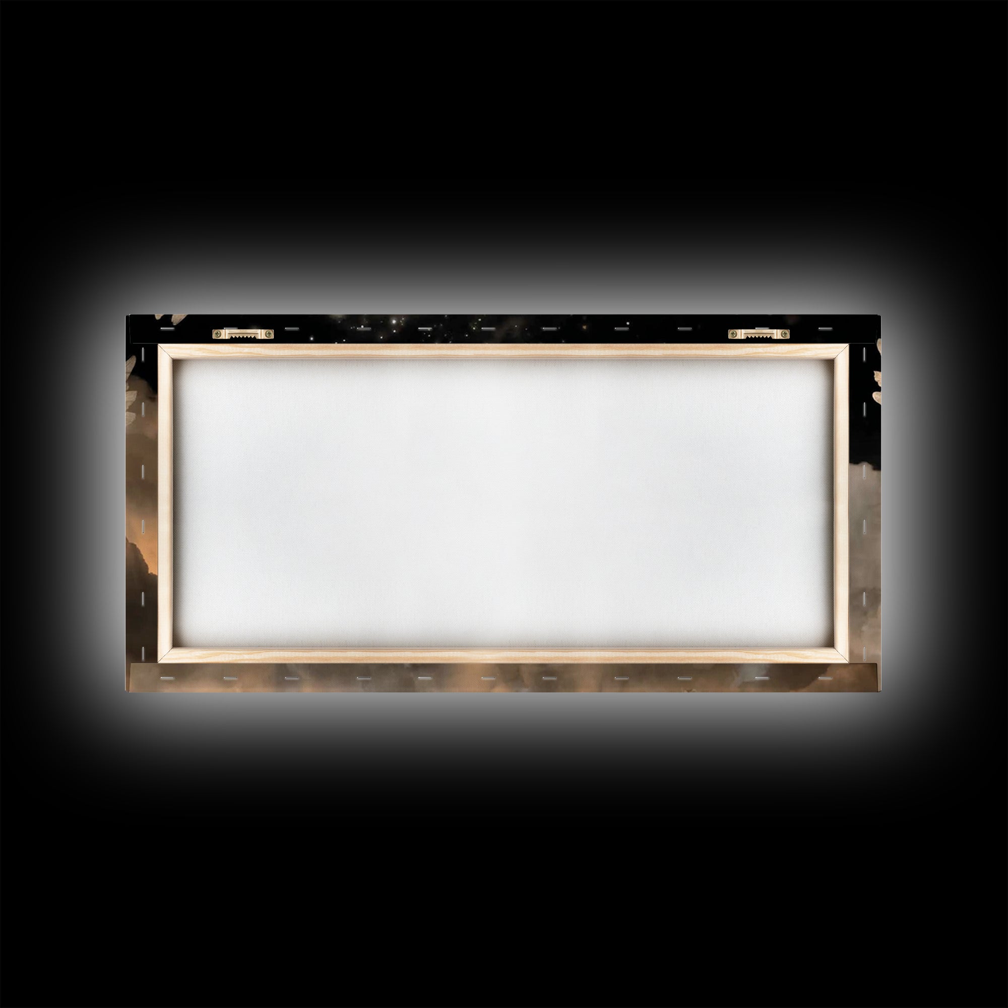 Starlit Guardians – Framed Canvas Print – Christian Art Painting – Christian Wall Art – Moody Christian Art – Christian Art Canvas – Christ