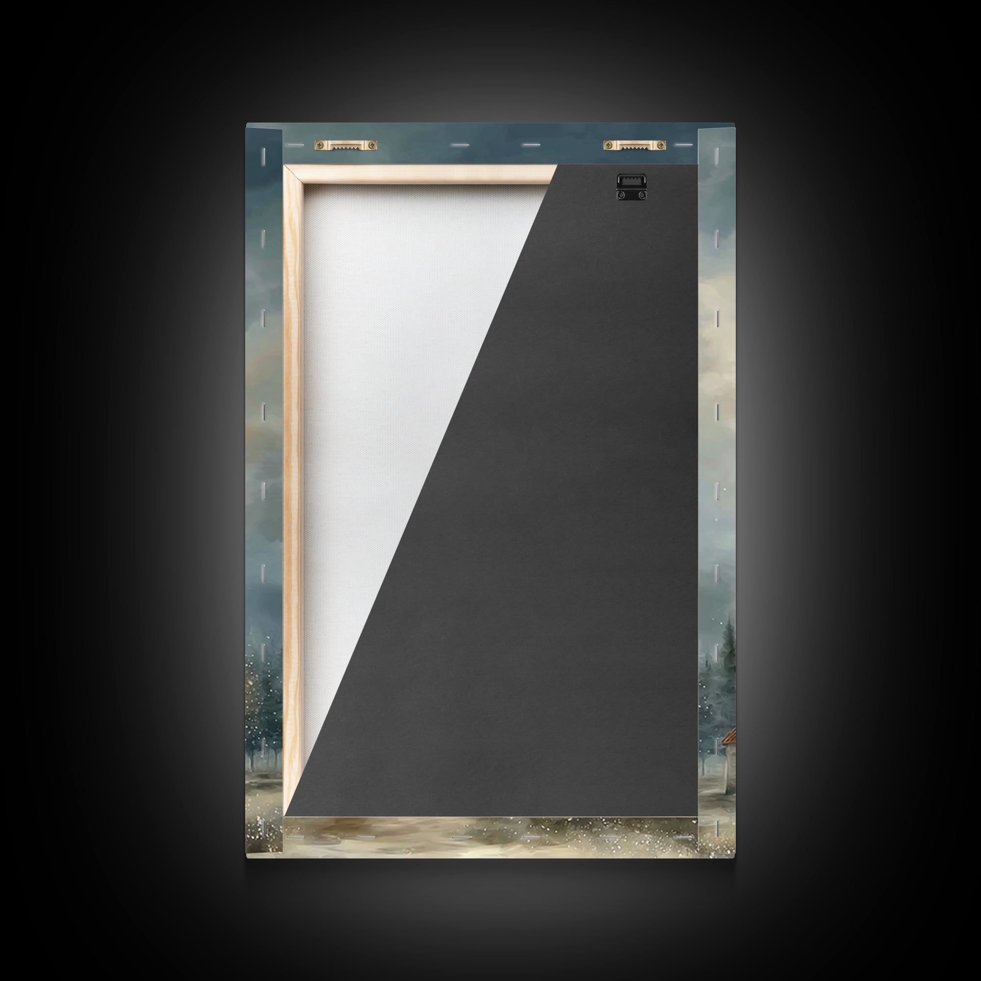 Mountain Chapel – Framed Canvas Print – Christian Art Canvas – Christian Wall Art – Christian Painting – Christian Decor