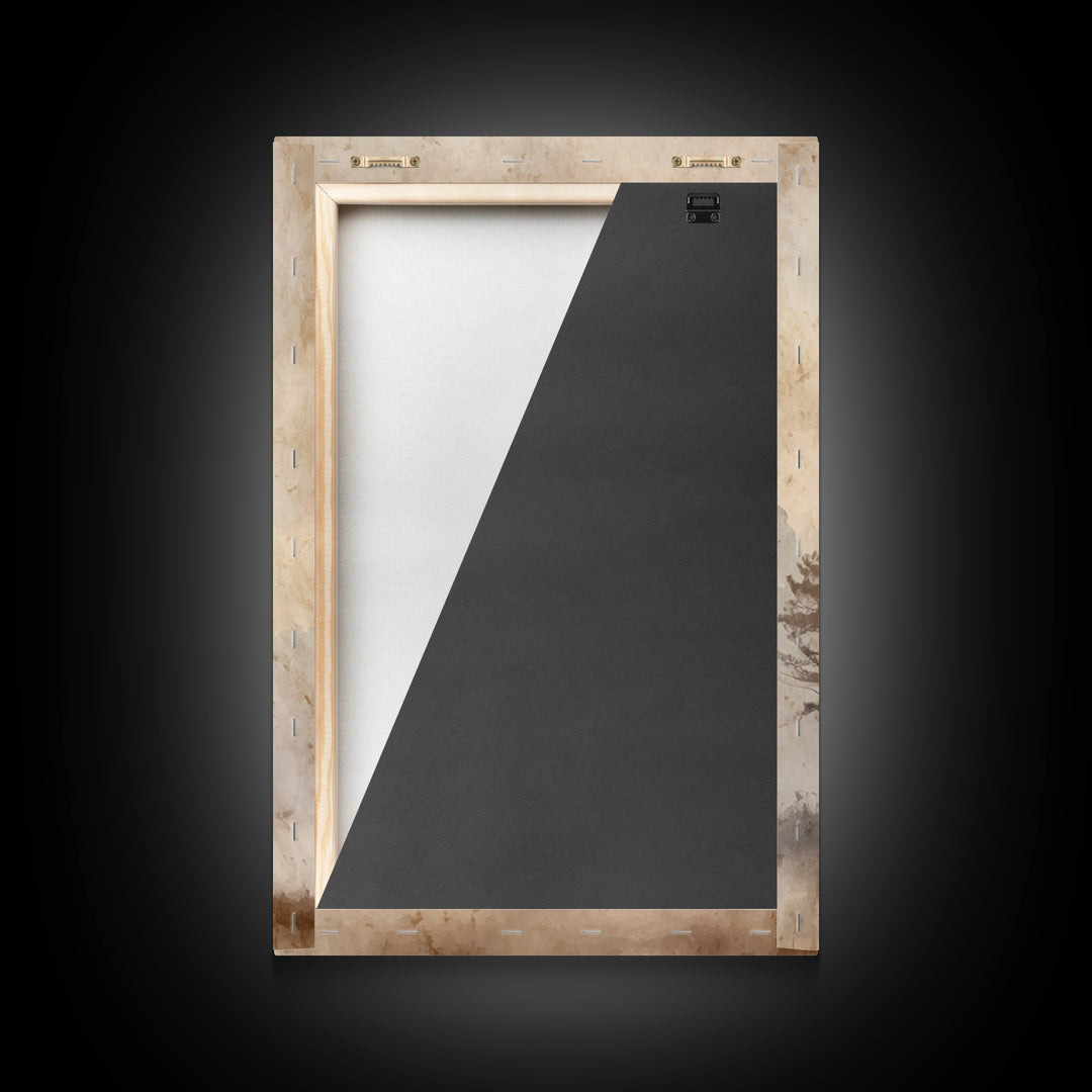 Dawn Chapel Grace – Framed Canvas Print – Christian Art Canvas – Christian Wall Art – Minimalist Christian Art – Christian Painting