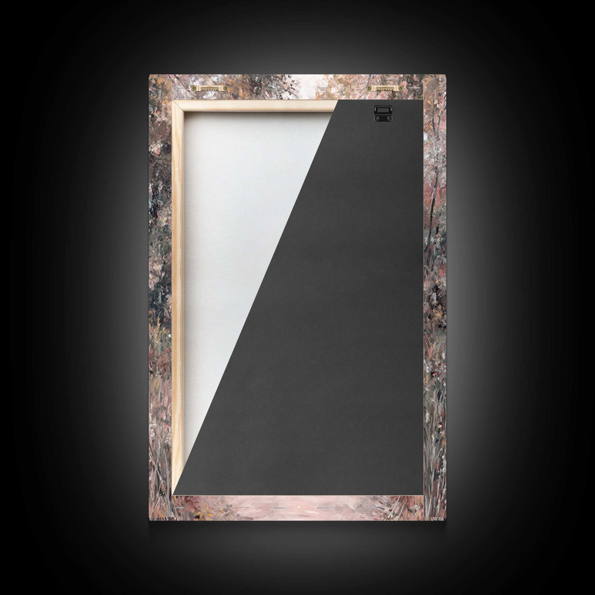 Autumn Walk Light – Framed Canvas Print – Christian Art Canvas – Christian Wall Art – Christian Art Painting – Modern Christian Painting
