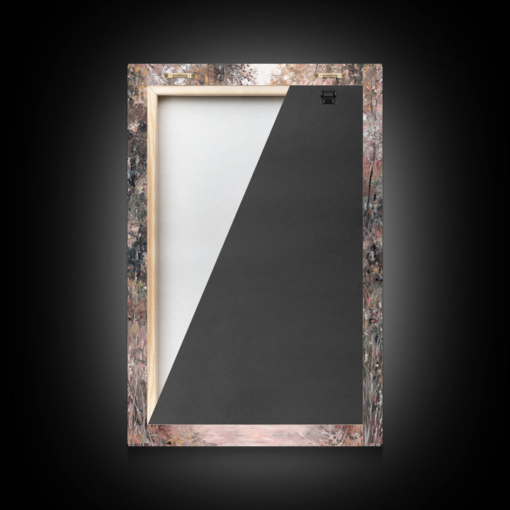 Autumn Walk Light – Framed Canvas Print – Christian Art Canvas – Christian Wall Art – Christian Art Painting – Modern Christian Painting