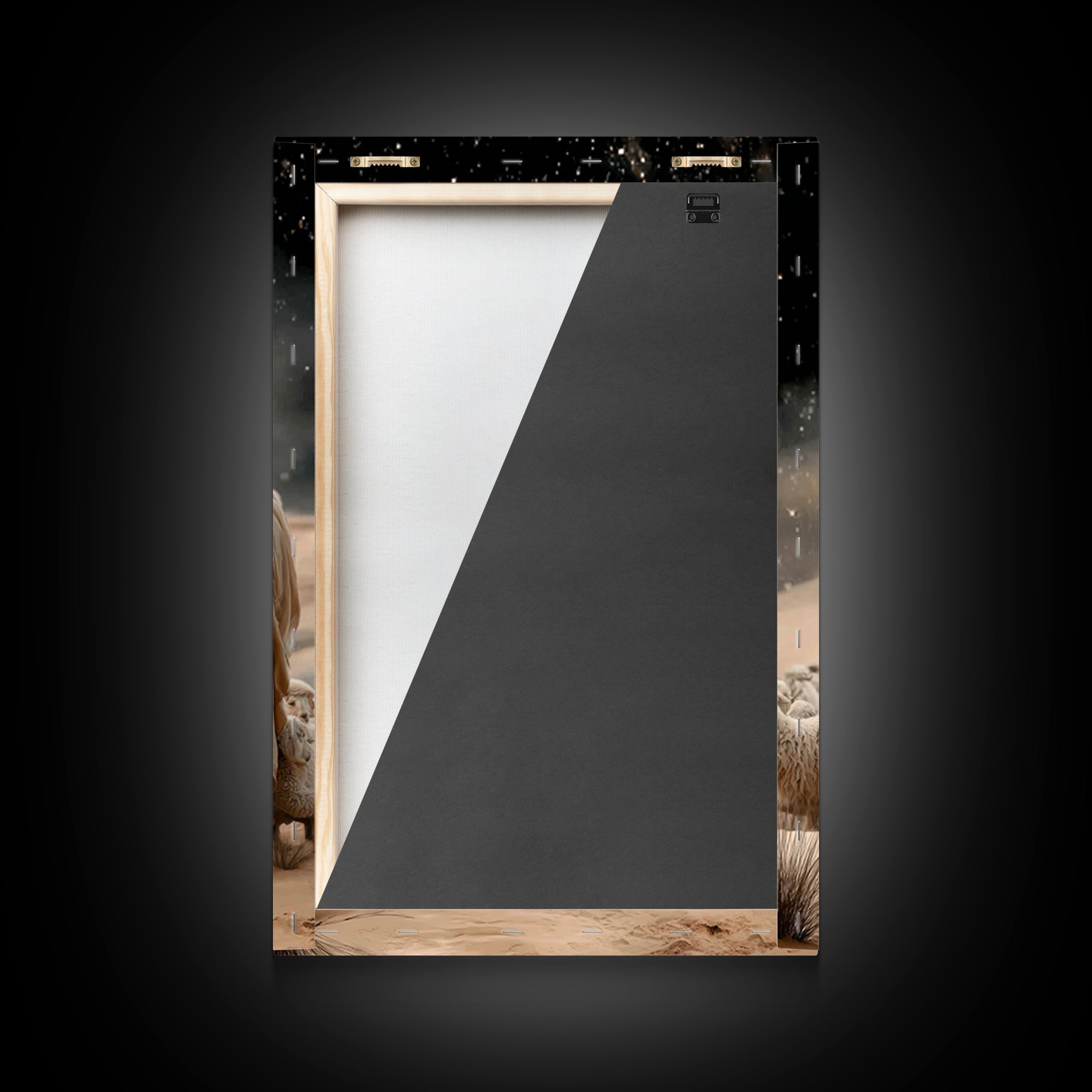Night Watch – Framed Canvas Print – Christian Art Canvas – Christian Wall Art – Christian Christmas Art – Moody Christian Art – Christian D