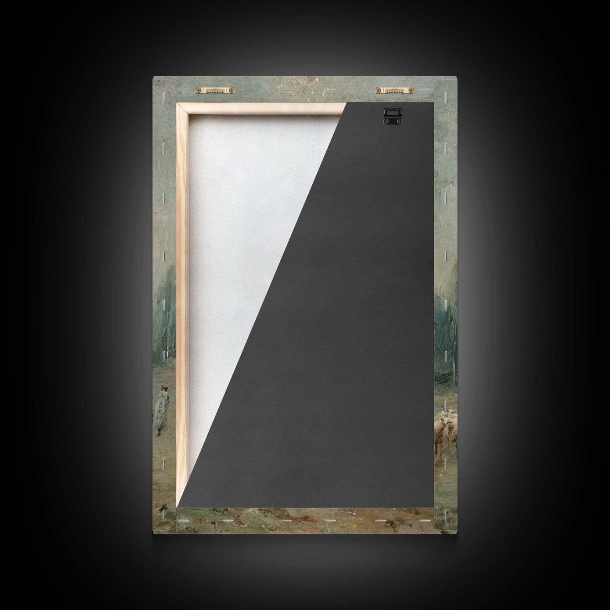 Valley Of Stillness – Framed Canvas Print – Christian Wall Art – Abstract Christian Art – Christian Art Print – Framed Christian Art – Chri