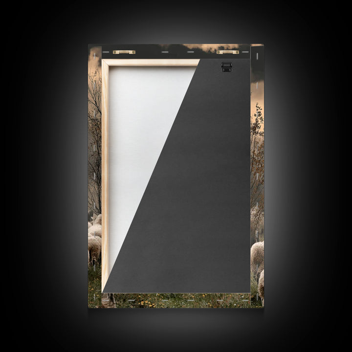 Shepherd Of Morning – Framed Canvas Print – Christian Decor For Home – Christian Art Canvas – Jesus Painting – Christian Wall Art – Christm