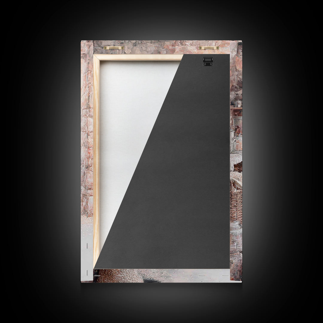 Gentle Provision – Framed Canvas Print – Christian Wall Art – Jesus Painting – Christian Art Canvas – Rustic Christian Art – Christian Deco