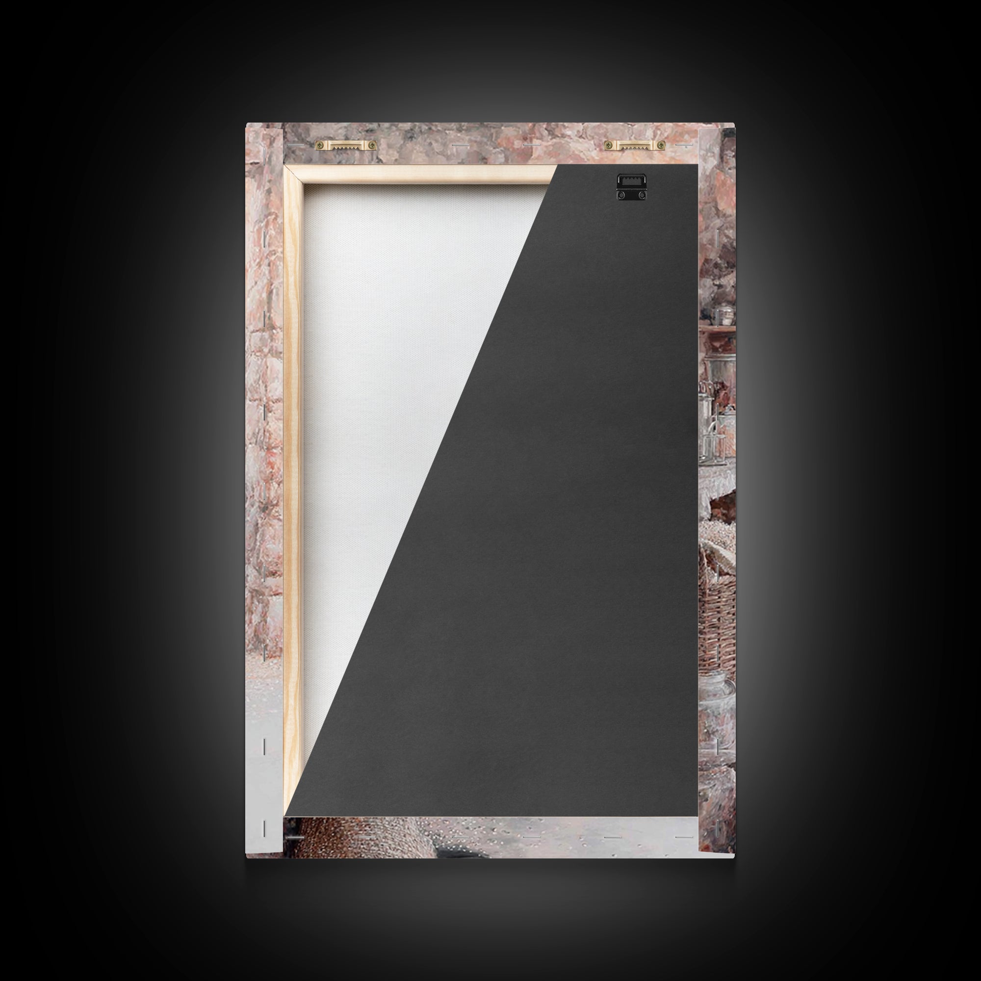 Gentle Provision – Framed Canvas Print – Christian Wall Art – Jesus Painting – Christian Art Canvas – Rustic Christian Art – Christian Deco