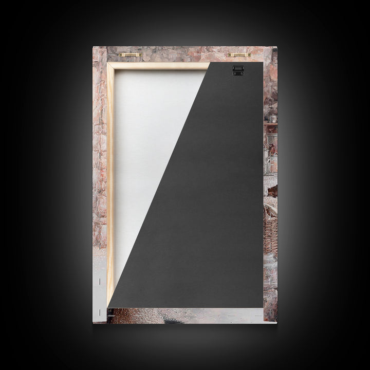 Gentle Provision – Framed Canvas Print – Christian Wall Art – Jesus Painting – Christian Art Canvas – Rustic Christian Art – Christian Deco