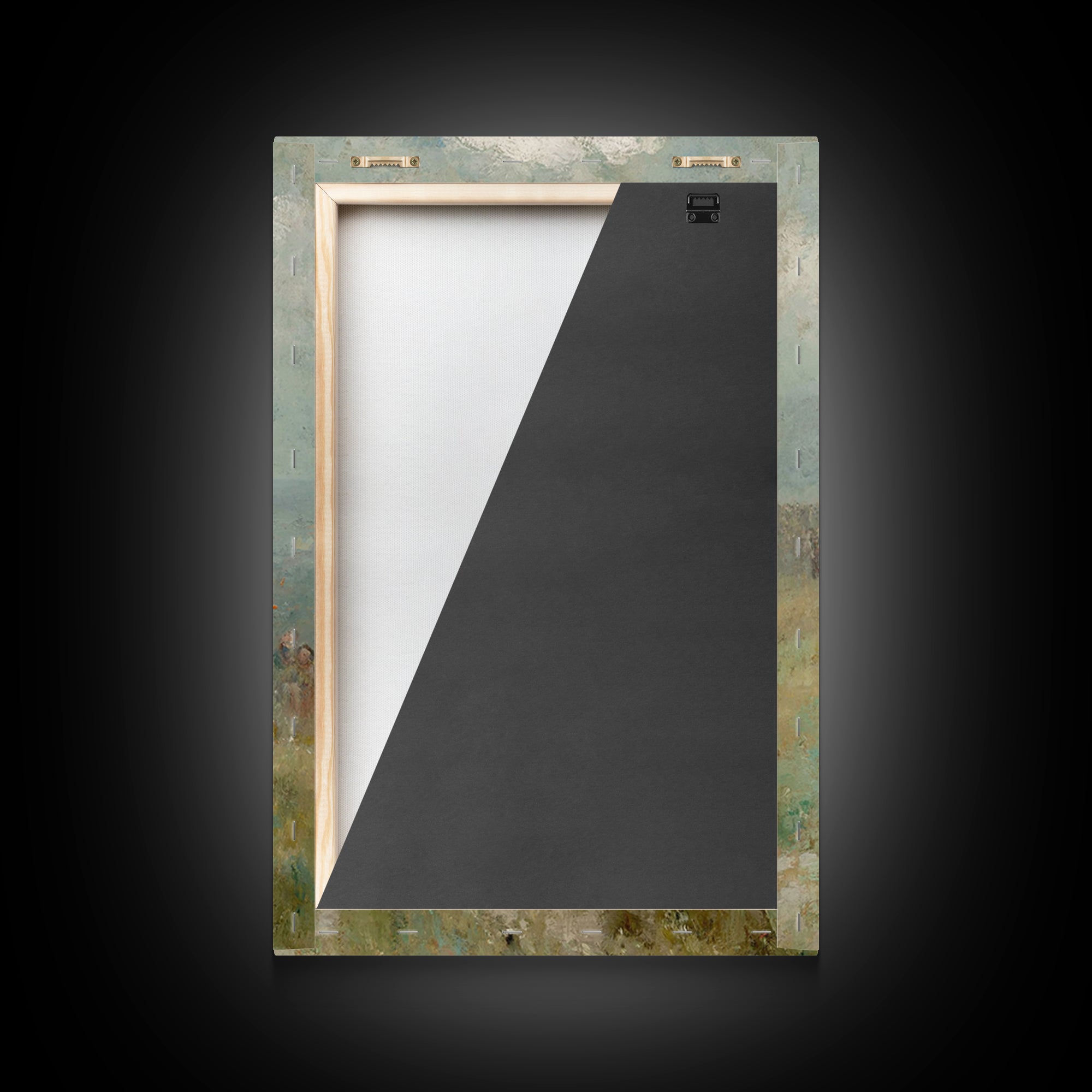 Hilltop Covenant – Framed Canvas Print – Christian Art Gift – Jesus Painting – Christian Art Canvas – Modern Christian Painting – Christmas
