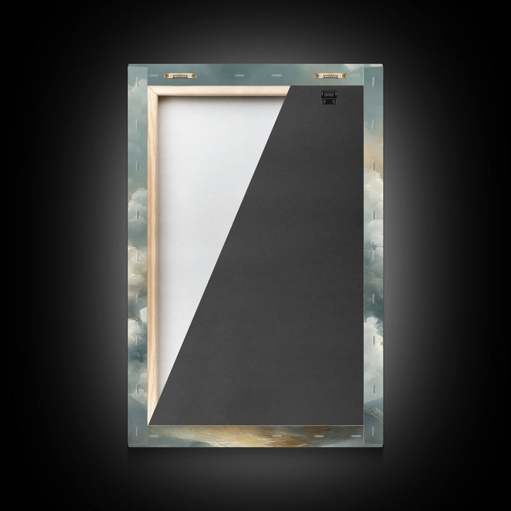 Clouds of Promise | Framed Canvas Print | Christian Art Canvas | Christian Wall Art | Jesus Painting | Modern Christian Art | Christian Dec