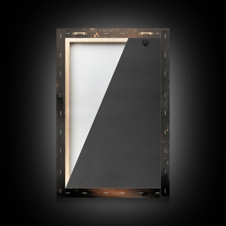 Guiding Through Night – Framed Canvas Print – Christian Wall Art – Christian Gift Ideas – Christian Art Print – Jesus Painting – Christian