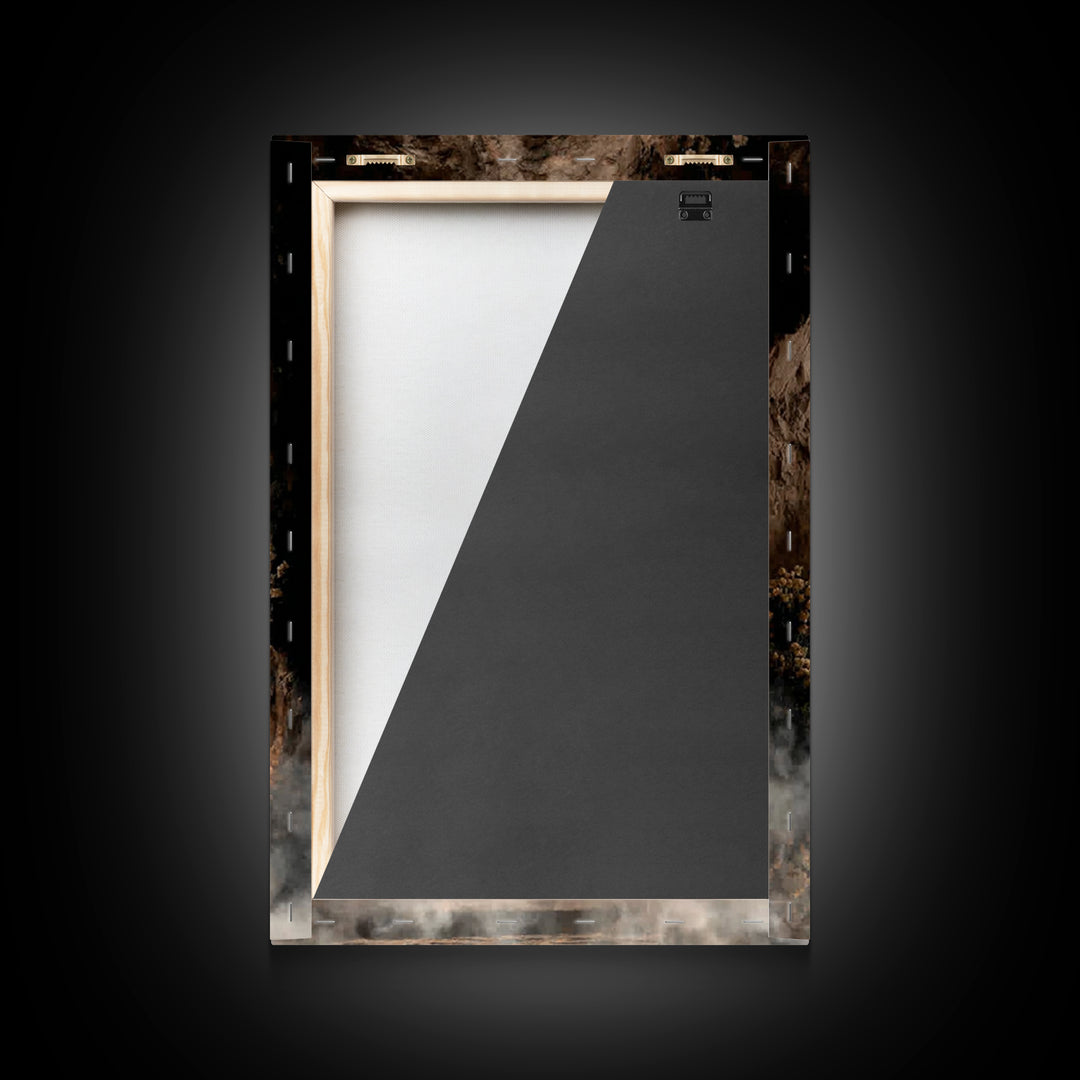Sacred Ascent – Framed Canvas Print – Christian Art Canvas – Christian Painting – Jesus Painting – Christian Decor – Subtle Christian Art