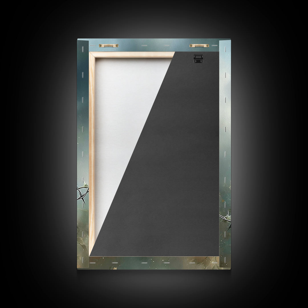 Thornborn Beauty – Framed Canvas Print – Christian Art Canvas – Christian Wall Art – Christian Art Painting – Christian Decor – Modern Chri