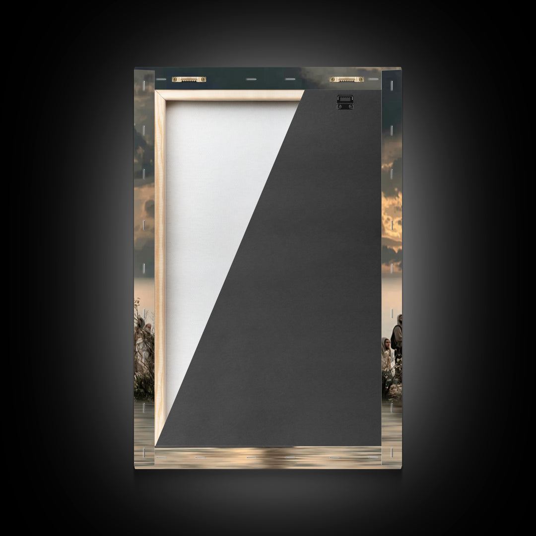 Twilight Discourse | Framed Canvas Print | Christian Art Canvas | Christian Wall Art | Jesus Painting | Christian Christmas Art | Modern Ch