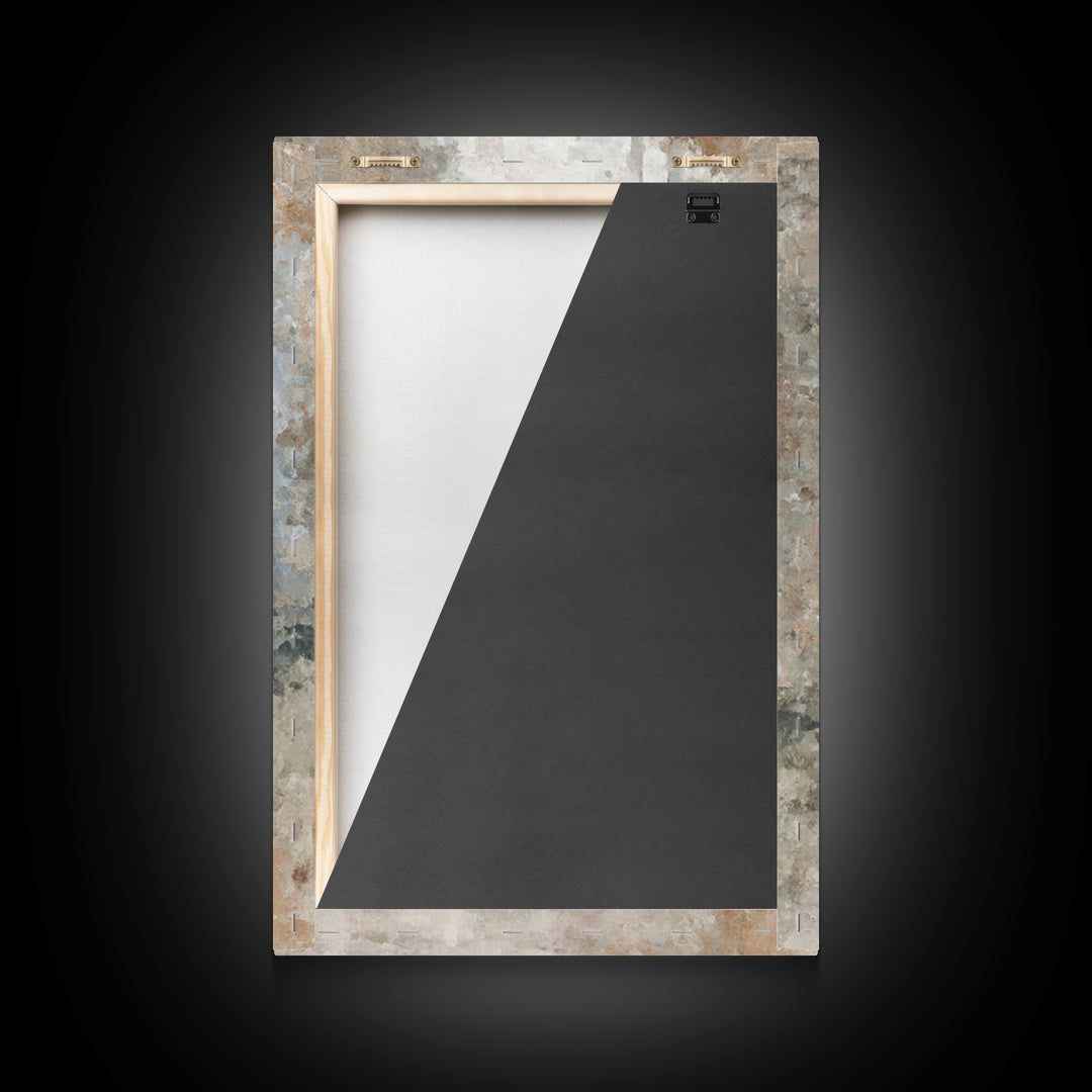 Misty Woodland Peace | Framed Canvas Print | Christian Wall Art | Minimalist Christian Art | Christian Art Canvas | Jesus Painting | Subtle