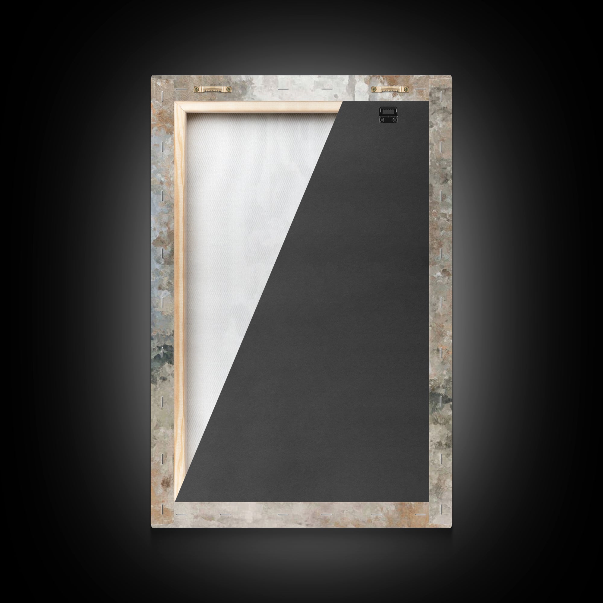Misty Woodland Peace | Framed Canvas Print | Christian Wall Art | Minimalist Christian Art | Christian Art Canvas | Jesus Painting | Subtle