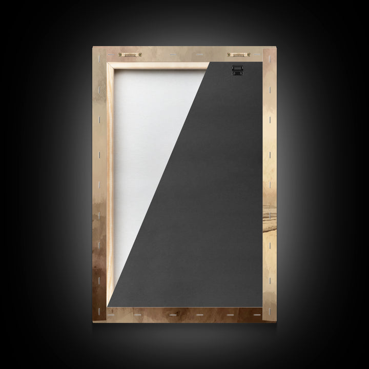 Deserted Grace Walk - Framed Canvas Print - Christian Art Print - Jesus Painting - Christian Wall Art - Moody Christian Art - Christian Hom