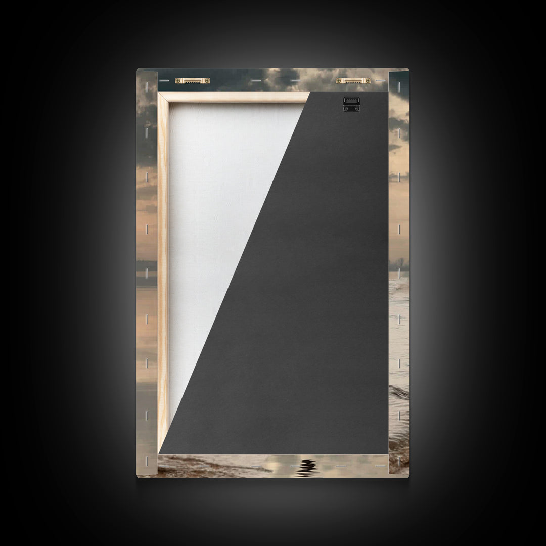 Footsteps Of Promise – Framed Canvas Print – Christian Wall Art – Jesus Painting – Christian Art Canvas – Modern Christian Art – Christian