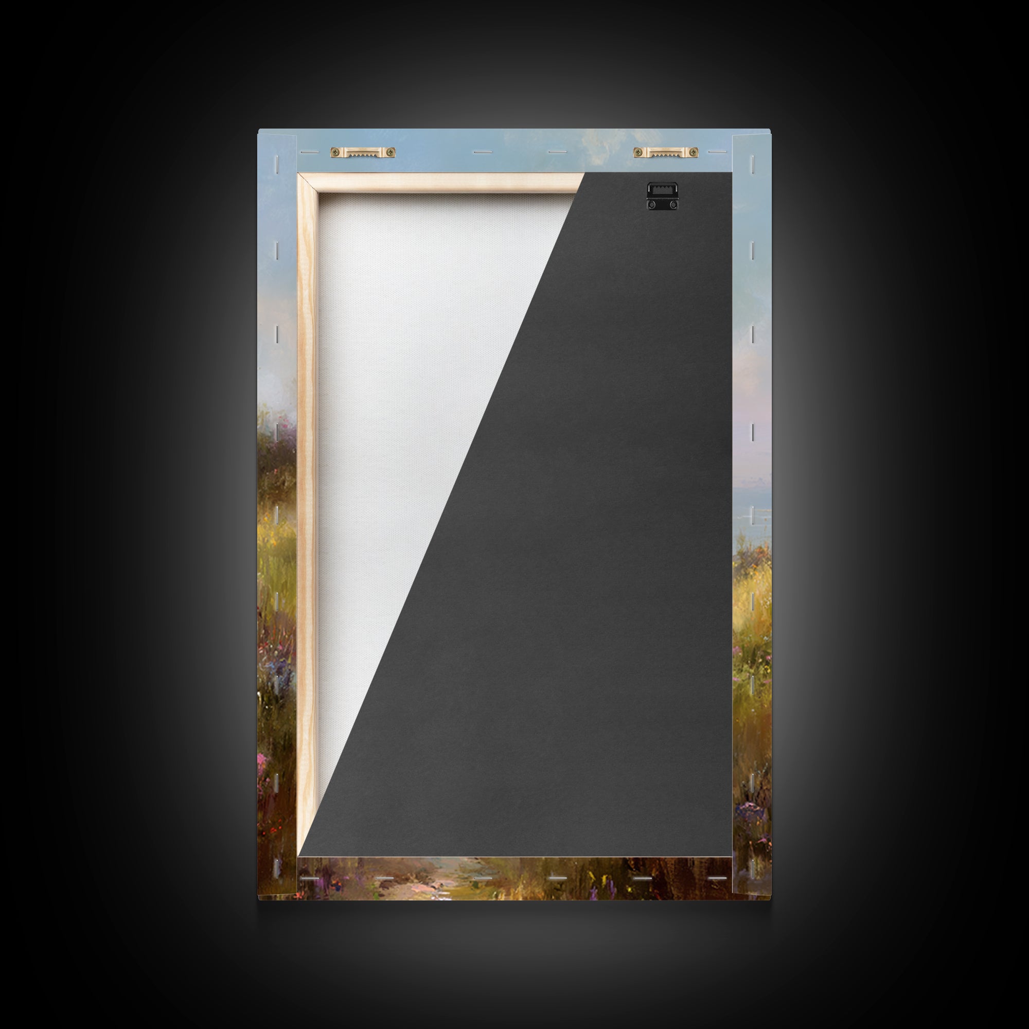 Field Of Gentle Hope – Framed Canvas Print – Christian Wall Art – Jesus Art Canvas – Subtle Christian Paintings – Christian Art Gift – Vint