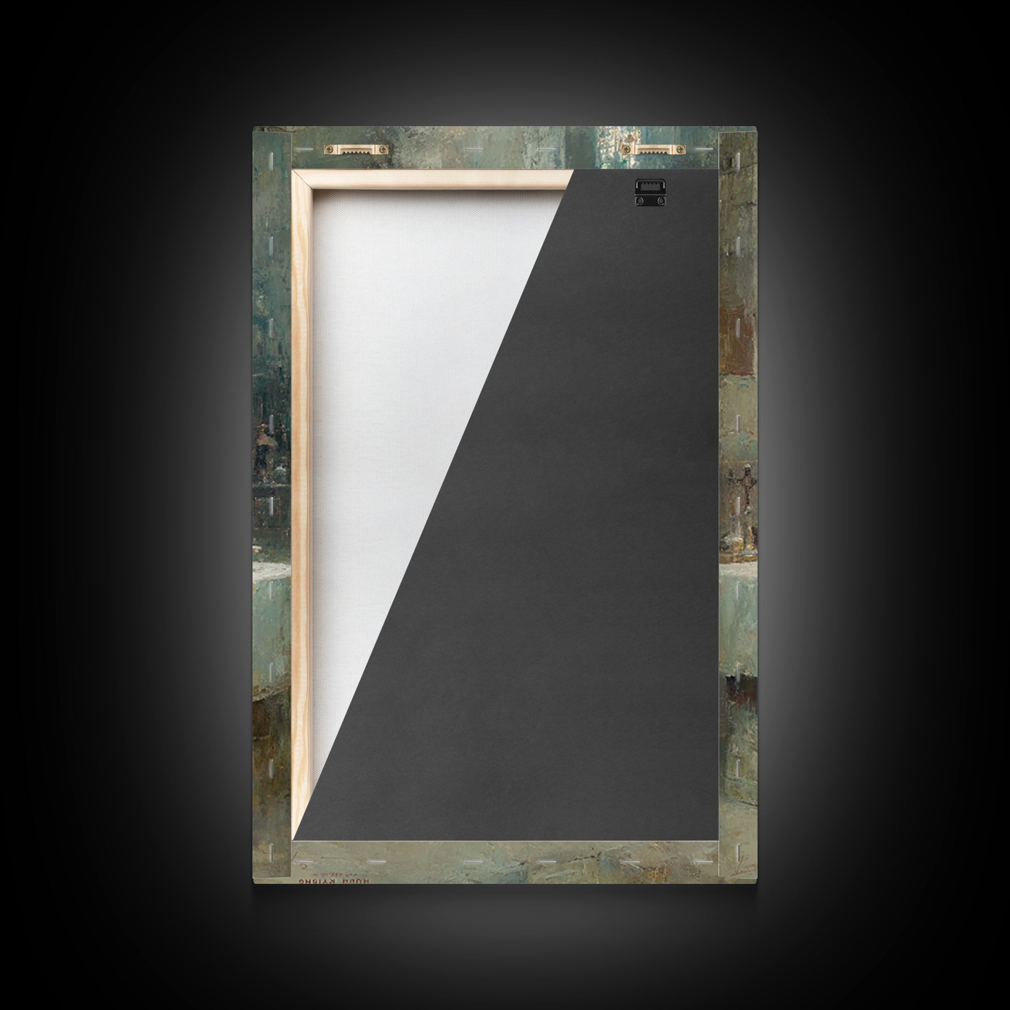 Holy Supper Glow, Framed Canvas Print, Christian Art Print, Christian Wall Art, Moody Christian Art, Christian Christmas Art