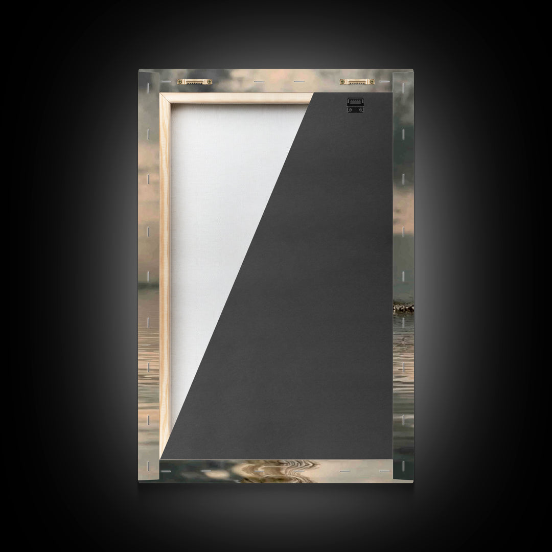Evening Grace | Framed Canvas Print | Jesus Painting | Christian Art Canvas | Christian Wall Art | Moody Christian Art
