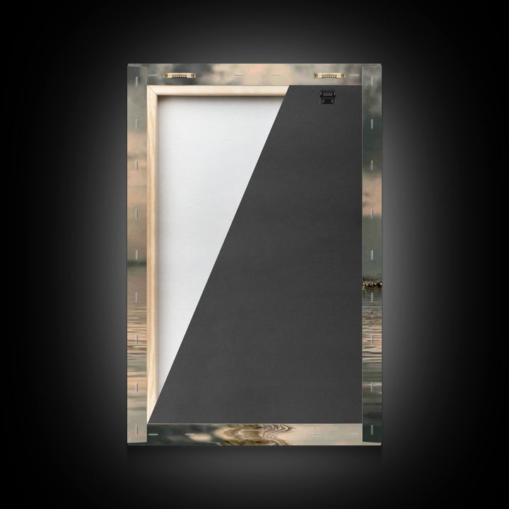 Evening Grace | Framed Canvas Print | Jesus Painting | Christian Art Canvas | Christian Wall Art | Moody Christian Art