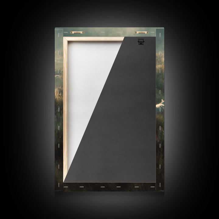 Silent Shepherd Path – Framed Canvas Print – Christian Art Work – Jesus Canvas Art – Christian Wall Art – Moody Christian Art – Christian D