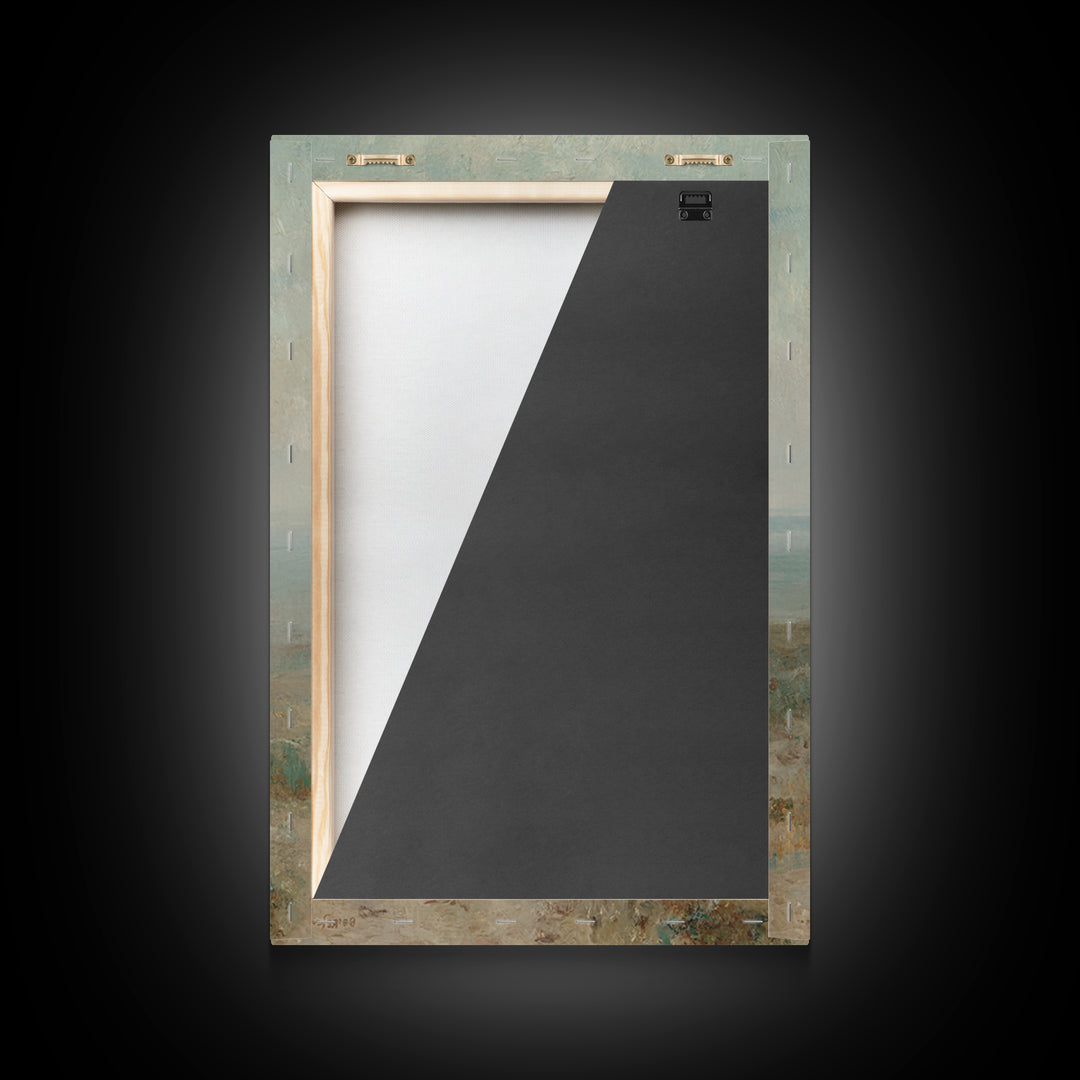 Cross At Dawn – Framed Canvas Print – Christian Wall Art – Christian Painting – Subtle Christian Art – Christian Art Canvas
