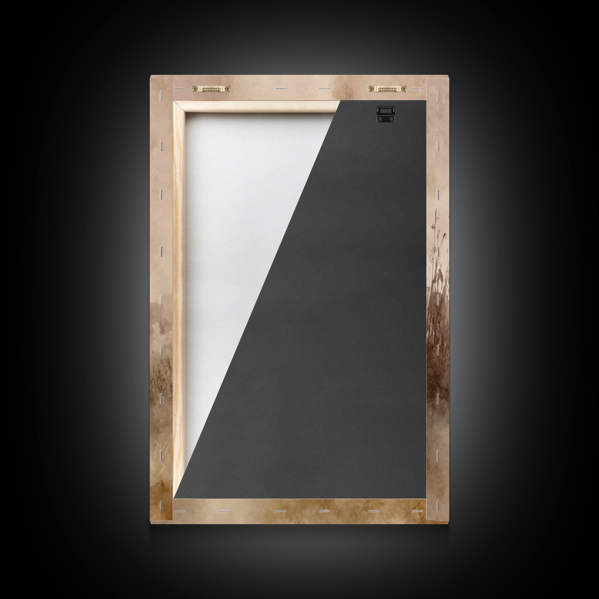 Guiding Shepherd Glow – Framed Canvas Print – Christian Art Work – Jesus Art Print – Christian Wall Art – Minimalist Christian Art