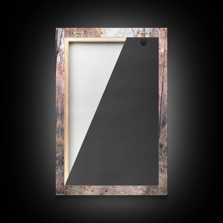 Forest Promise – Framed Canvas Print – Christian Art Painting – Christian Wall Art – Jesus Painting – Subtle Christian Paintings – Christia