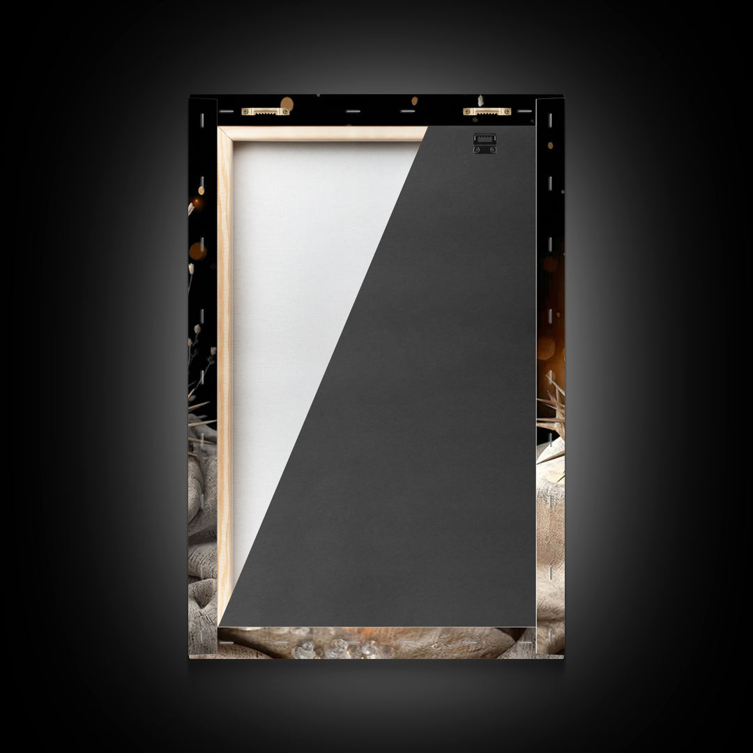 Crown Of Light – Framed Canvas Print – Christian Wall Art – Christian Art Canvas – Christmas Art – Christian Decor – Moody Christian Art