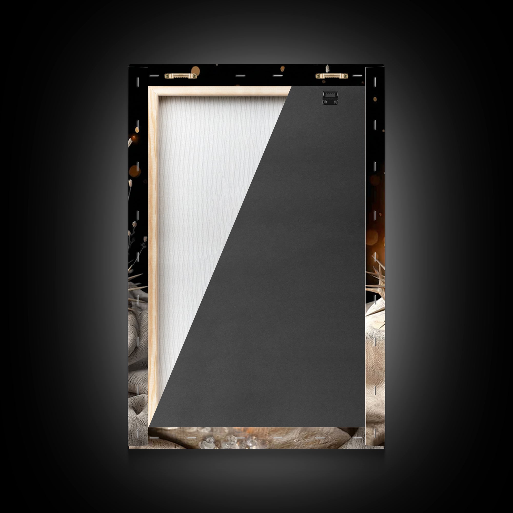 Crown Of Light – Framed Canvas Print – Christian Wall Art – Christian Art Canvas – Christmas Art – Christian Decor – Moody Christian Art