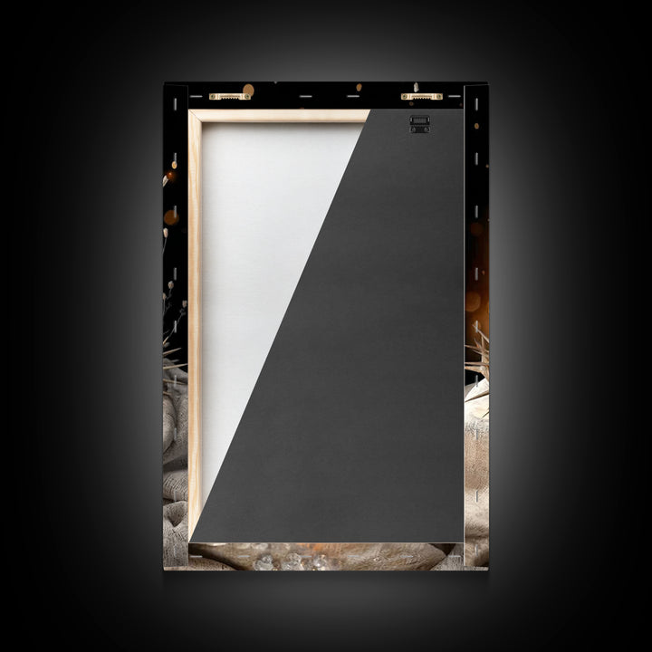 Crown Of Light – Framed Canvas Print – Christian Wall Art – Christian Art Canvas – Christmas Art – Christian Decor – Moody Christian Art